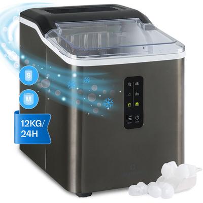 Klarstein Klarstein Eiswürfelmaschine für Zuhause Camping Gastro, Schnelle Mini Eiswürfelmaschine Image