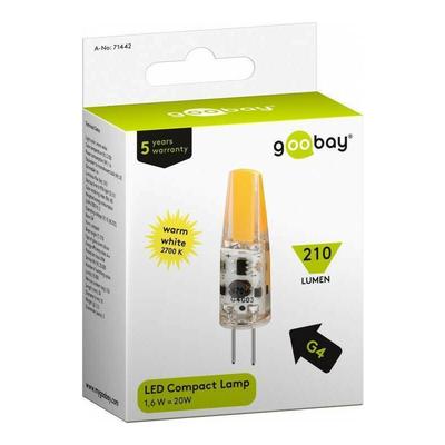 Led Compact Lamp, 1.6 w - base G4, 20 w equivalent, cool white (71442) - Goobay