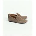 Brooks Brothers Men's Jefferson Suede Driving Moccasins Shoes | Dark Beige | Size 8½ D