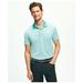 Brooks Brothers Men's Performance Series Micro Stripe Jersey Polo Shirt | Green | Size XL