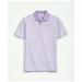 Brooks Brothers Men's Performance Series Micro Stripe Jersey Polo Shirt | Purple | Size Small