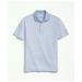 Brooks Brothers Men's Performance Series Micro Stripe Jersey Polo Shirt | Light Blue | Size Medium