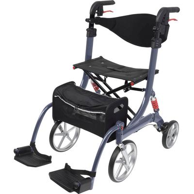 Rollator BESCOMEDICAL "Spring Large Vario", grau (graphitgrau), RollatorenB:59,5cm H:91,5cm T:81cm, Größe L (Sitzhöhe 60