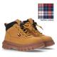 Winterboots TOMMY HILFIGER "LACE-UP BOOTIE OCHRE/BLACK" Gr. 26, braun (ochre) Kinder Schuhe Stiefel Boots