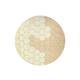 Tapis lavable nid d'abeille rond en coton golden Ø 140 cm