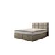 Ensemble sommier et matelas en velours beige 180x200