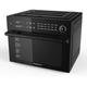 Forno Friggitrice Ad Aria Calda 30Lt Digitale 1800W Frigge Cuoce Senza Olio Nero