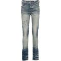 Logo Print Skinny Jeans - Men's - Cotton/elastane/elastomultiester - Blue - Amiri Jeans