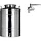 Contenitore bidone fusto per olio in acciaio inox 15 30 50 litri rubinetto inox 50 lt