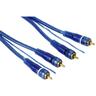 Cavo 2 rca m / 2 rca m con remote, blu, 5,5 m - Hama