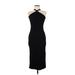 Old Navy Cocktail Dress - Midi Halter Sleeveless: Black Solid Dresses - Women's Size Medium