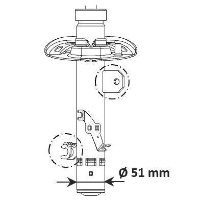 Kyb Stoßdämpfer [Hersteller-Nr. 3338004] für Peugeot Image