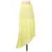 Free People Casual A-Line Skirt Maxi: Yellow Solid Bottoms - Women's Size 2