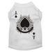 Halloween Pet Dog Cat Shirt Screen Printed Ace Of Spades Costume