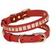 Pet Artist Luxury Studded Leather Dog Collar Soft Pet Cat Puppy Collars for French Bulldog