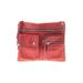 Fossil Leather Crossbody Bag: Pebbled Red Print Bags