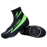 Cycling Shoes Cover Men Women Wind-proof Dust-proof Safe Riding Equipment Outdoor Sports Shoe Cover for Desert - Size L (Green)