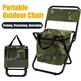 Camping Chairs Folding Chairs for Outdoors Hunting Chair Camp Chair Foldable Fishing Chair with Cooler Bag Outdoor Folding Chair Compact Fishing Stool for Outdoor Events Hiking Travel Beach