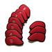 Golf Iron Headcovers Iron Club Head Cover Iron Cover 3-9 P S A 10Pcs Red Meshy New