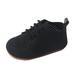 Ketyyh-chn99 Girls Sneakers Toddler Shoes Little/Big Girls Sneakers Slip-on Tennis Shoes Black 6