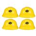 4 Pieces Yellow Construction Hats Toy Kids Construction Hats Party Construction Hat