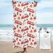 Adobk Fire Truck Beach Towel 27.5 X55 Sand Free Quick Dry Towel Travel Towel Swim Pool Gym Camping For Adults Women Men Kids Beach Accessories Vacation Gift