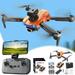 Holloyiver Brushless Motor Drone with 1080P Camera for Adults Dual Adjustable Camera Drones 2.4GHz WiFi FPV RC Quadcopter with Optical Flow Positioning for Beginners 3D Flips with Carrying Case