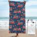 Adobk Fire Truck 1 Beach Towel 31.5 X63 Sand Free Quick Dry Towel Travel Towel Swim Pool Gym Camping For Adults Women Men Kids Beach Accessories Vacation Gift