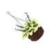 Mini Hanging Basket Yellow Maple Miniture House Furniture Toy Plants Decorate Resin Ornaments Table Decoration and Accessories