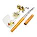 Dadypet Mini Pole Reel Aluminum Alloy Line Soft Lures Set Telescopic Portable Aluminum Alloy Line Combo Set Telescopic Alloy Line Soft Rod Reel Pole + Reel Pocket Pen Rod + Reel Aluminum Rod Pole +