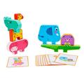 Wooden Blocks Animal Puzzle to Stack Toys Educational Stacking Birthday Gifts