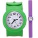 Kids Slap Bands Watch Slap Bracelets Watch Wrist Watch Educational Toys Birthday Gifts for Children Girl Boy 2pcs Purple Green