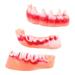 Costume Fangs Teeth Halloween Props Dentures Party Funny Zombie Cap Rubber 3 Pcs