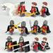 12 Pcs/Set Medieval Army Knights Mini Figures Building Blocks Toy Ancient Military Armor Soldiers Knights Action Figures Stitching Toys Birthday Gifts for Kids and Fans