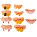 Halloween Tricky Props 10 Pcs Dentures Toy Funny Pranks Fake Teeth Toys New Arrival