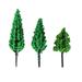 Model Train Landscaping 50 Pcs Artificial Tree Book Shelf Mini Christmas Pine Trees Landscape Scenery