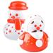 2 Pcs Tumblers Christmas Ornamenfs Christmas+ornaments Mini Snowman Toy Mini Snowman Figurines Adorable Tumbler Snowman Snowman Tumbler Toy Christmas Snowman Tumbler Doll Toy Statue Doll Plastic Baby