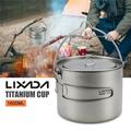 Lixada Outdoor Cookware Portable Pot With And HandleWith Lid And Pot Portable Pot Lid And Handle 1600ml Pot Portable Pot With Lid Rookin Buzhi Huiop