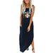 VBARHMQRT Female Mini Dresses for Women Summer Dress for Women Baseball Mom Gift Tshirt Dresses Graphic Printed Casual Maxi Dress Long Sundress Halter Dresses for Women Spring Wedding Guest Dress