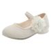 SXcggal Children Leather Single Shoes Fashion Pearl Big Flower Girl Small Leather Shoes Children Princess Shoes Small High Heeled Dance Shoes Casual Breathable Comfortable Little Kid Big Kid Sneakers