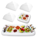 Inflatable Buffet Cooler Picnic Food Tray Beverages Accessories Graduation Party Decorations Dishes Plates Salad Fruit