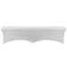 Stretch Spandex 6 ft Lifetime Folding Bench Cover White