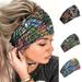 Dress Choice Yoga Wide Knot Hair Bands Floral Printed Headwraps Elastic Turban Headscarfs Multicolor Headwear Outdoor Hair Accessories for Women and Girls
