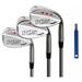 Majek Golf Petite Senior Ladies Wedge Set: 52Â° Gap Wedge (GW) 56Â° Sand Wedge (SW) 60Â° Lob Wedge (LW) Right Handed Ladies Flex Steel Shaft (Petite - 5 to 5 3 ). + Free Wedge Groove Sharpener (Blue)