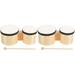 2 PCS Musical Instruments Xmas Gift Percussion Accessory Drum Instrument Kindergarten Early Education Class Dance Class Percussion Instrument 4 Inches 5 Inches Drum Aldult Wood