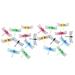 20 Pcs 85cm Luminous Simulated Dragonfly Wind Chime Kit Flower Decor Simulation Dragonflies Magnetic