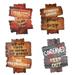 Horror Halloween Decoration Cards The Sign Emblems Outdoor Signs Advertising Board Stage Atmosphere Props 4 Pcs
