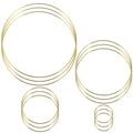 3 Sets Round Hoop Garland DIY Floral Hoops Metal Craft Hoop Rings Flower Wreath Hoops