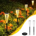 Solar Lights Outdoor Pathway Solar Lights Outdoor Water-Resitant LED Lighting Solar Powered Outdoor Lights Solar Garden Lights For Patio Yard (2Pack) Up to 65% off!