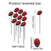 Angfeng 10PCS Plastic Bunch Of Insect Ladybug Garden Yard Planter Resin Red Ladybug Stakes Decoracion Outdoor Decor Gardening Decoration